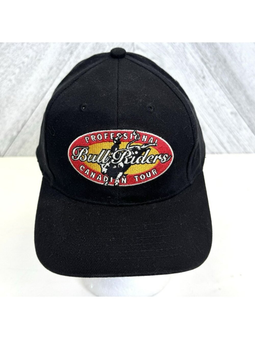 PBR Professional Bull Riders Cap Hat Adjustable Black Canadian Tour Rodeo